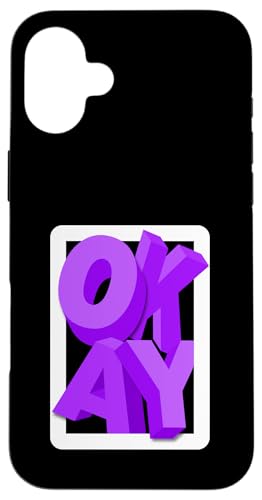 Lila OKAY Purple Graphic Hülle für iPhone 16 Plus Lila OKAY Purple Graphic Hülle für iPhone 16 Plus von Match Purple Color Graphic Tee