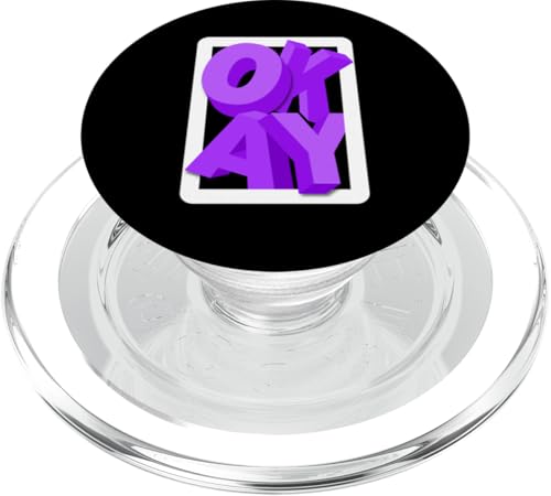 Lila OKAY Purple Graphic PopSockets PopGrip für MagSafe Lila OKAY Purple Graphic PopSockets PopGrip für MagSafe von Match Purple Color Graphic Tee