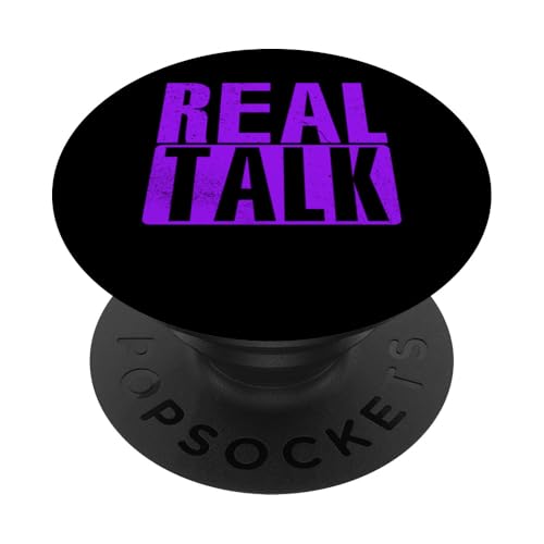 Lila Real-Talk Lila Grafik PopSockets Klebender PopGrip von Match Purple Color Graphic Tee