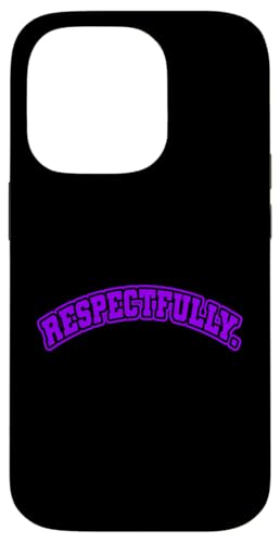 Lila respektvoll. violette Grafik Hülle für iPhone 14 Pro Lila respektvoll. violette Grafik Hülle für iPhone 14 Pro von Match Purple Color Graphic Tee