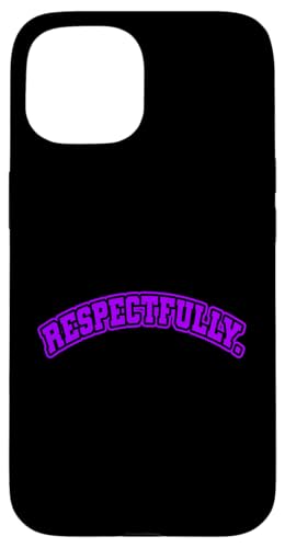Lila respektvoll. violette Grafik Hülle für iPhone 15 Lila respektvoll. violette Grafik Hülle für iPhone 15 von Match Purple Color Graphic Tee