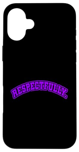 Lila respektvoll. violette Grafik Hülle für iPhone 16 Plus Lila respektvoll. violette Grafik Hülle für iPhone 16 Plus von Match Purple Color Graphic Tee