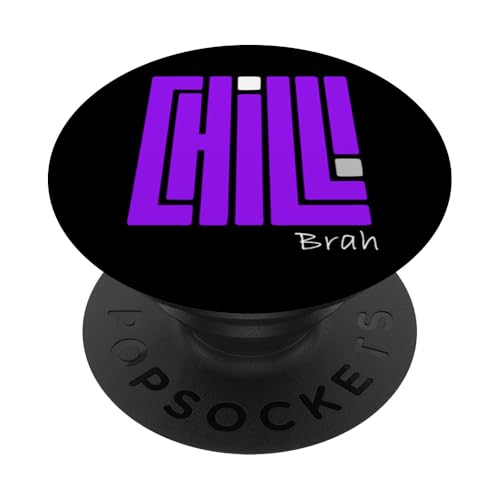 Purple Chill! Brah Purple Grafik PopSockets Klebender PopGrip von Match Purple Color Graphic Tee