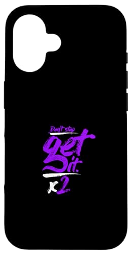 Purple Don't Stop Get It-x2 Lila Grafik Hülle für iPhone 16 Purple Don't Stop Get It-x2 Lila Grafik Hülle für iPhone 16 von Match Purple Color Graphic Tee