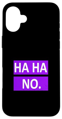 Purple Ha Ha No. Purple Graphic Hülle für iPhone 16 Plus Purple Ha Ha No. Purple Graphic Hülle für iPhone 16 Plus von Match Purple Color Graphic Tee