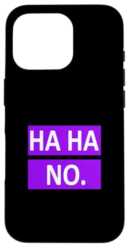 Purple Ha Ha No. Purple Graphic Hülle für iPhone 16 Pro Purple Ha Ha No. Purple Graphic Hülle für iPhone 16 Pro von Match Purple Color Graphic Tee