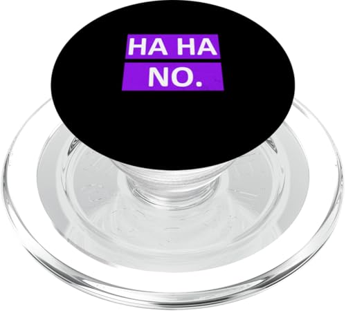 Purple Ha Ha No. Purple Graphic PopSockets PopGrip für MagSafe von Match Purple Color Graphic Tee