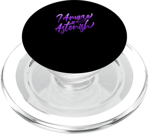 Purple I Amaze & Astonish Purple Graphic PopSockets PopGrip für MagSafe Purple I Amaze & Astonish Purple Graphic PopSockets PopGrip für MagSafe von Match Purple Color Graphic Tee