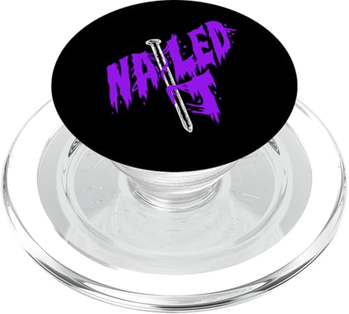 Purple Nailed IT Grafik in Violett PopSockets PopGrip für MagSafe von Match Purple Color Graphic Tee