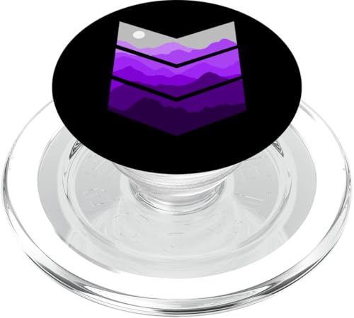 Purple View The Top Purple Graphic PopSockets PopGrip für MagSafe von Match Purple Color Graphic Tee