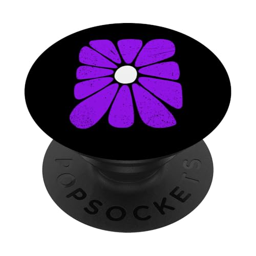 Violett, es ist eine Gänseblümchen-Pilla-Grafik PopSockets Klebender PopGrip von Match Purple Color Graphic Tee