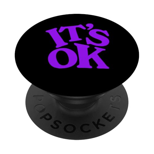 Violett, es ist in Ordnung, lila Grafik PopSockets Klebender PopGrip von Match Purple Color Graphic Tee