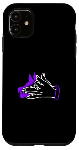 Violette Grafik: Füttere den Wolf in lila Hülle für iPhone 11 Violette Grafik: Füttere den Wolf in lila Hülle für iPhone 11 von Match Purple Color Graphic Tee