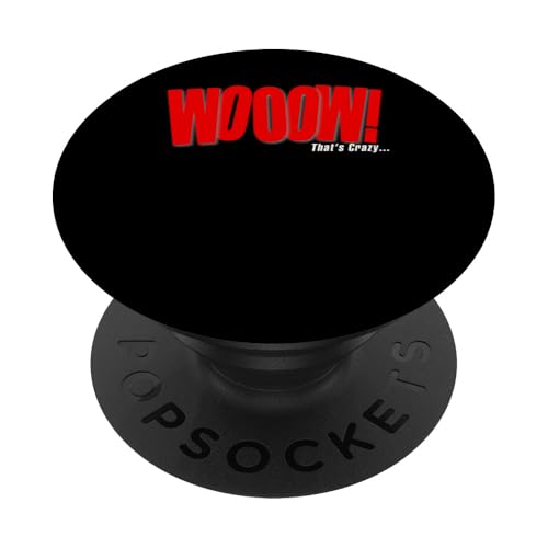 Lesen Sie Wooow! Das ist verrückt... Rote Grafik PopSockets Klebender PopGrip von Match Red Color Graphic Tee