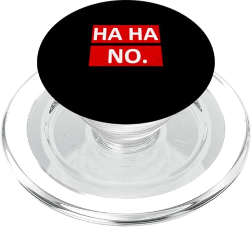 Red Ha Ha No. Rote Grafik PopSockets PopGrip für MagSafe Red Ha Ha No. Rote Grafik PopSockets PopGrip für MagSafe von Match Red Color Graphic Tee