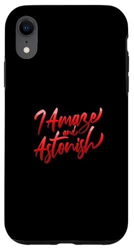 Red I Amaze & Astonish Red Graphic Hülle für iPhone XR Red I Amaze & Astonish Red Graphic Hülle für iPhone XR von Match Red Color Graphic Tee