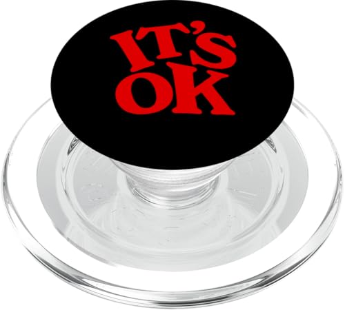 Red It's OK Red Graphic PopSockets PopGrip für MagSafe von Match Red Color Graphic Tee