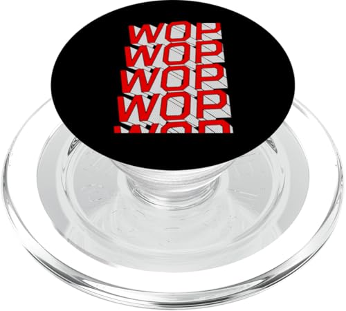 Red Wop-x5 Red Graphic PopSockets PopGrip für MagSafe Red Wop-x5 Red Graphic PopSockets PopGrip für MagSafe von Match Red Color Graphic Tee