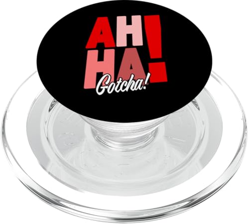 Rot Ah Ha! Verstanden! Rote Grafik PopSockets PopGrip für MagSafe Rot Ah Ha! Verstanden! Rote Grafik PopSockets PopGrip für MagSafe von Match Red Color Graphic Tee