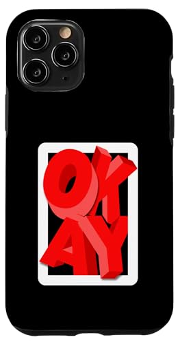 Rot OKAY Red Graphic Hülle für iPhone 11 Pro Rot OKAY Red Graphic Hülle für iPhone 11 Pro von Match Red Color Graphic Tee