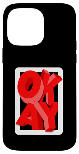 Rot OKAY Red Graphic Hülle für iPhone 14 Pro Max Rot OKAY Red Graphic Hülle für iPhone 14 Pro Max von Match Red Color Graphic Tee