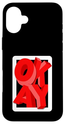 Rot OKAY Red Graphic Hülle für iPhone 16 Plus Rot OKAY Red Graphic Hülle für iPhone 16 Plus von Match Red Color Graphic Tee