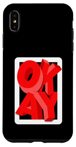 Rot OKAY Red Graphic Hülle für iPhone XS Max Rot OKAY Red Graphic Hülle für iPhone XS Max von Match Red Color Graphic Tee