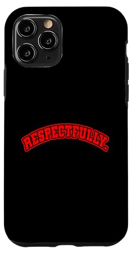 Rot respektvoll. Rote Grafik Hülle für iPhone 11 Pro Rot respektvoll. Rote Grafik Hülle für iPhone 11 Pro von Match Red Color Graphic Tee