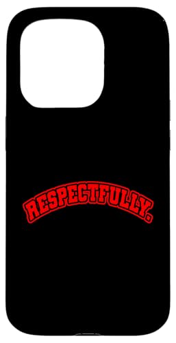 Rot respektvoll. Rote Grafik Hülle für iPhone 15 Pro Rot respektvoll. Rote Grafik Hülle für iPhone 15 Pro von Match Red Color Graphic Tee