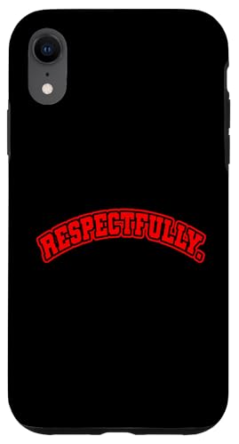 Rot respektvoll. Rote Grafik Hülle für iPhone XR Rot respektvoll. Rote Grafik Hülle für iPhone XR von Match Red Color Graphic Tee