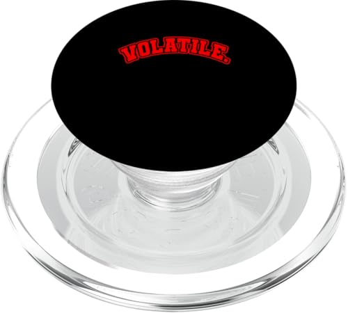 Rote Grafik, die bekanntermaßen flüchtig ist, rote Grafik PopSockets PopGrip für MagSafe Rote Grafik, die bekanntermaßen flüchtig ist, rote Grafik PopSockets PopGrip für MagSafe von Match Red Color Graphic Tee