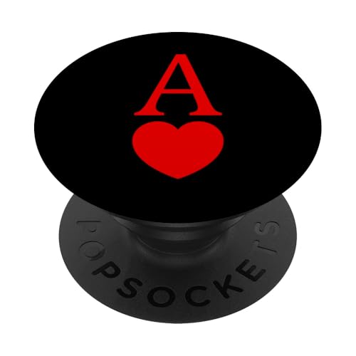 Rotes A-Herz, rote Grafik PopSockets Klebender PopGrip von Match Red Color Graphic Tee