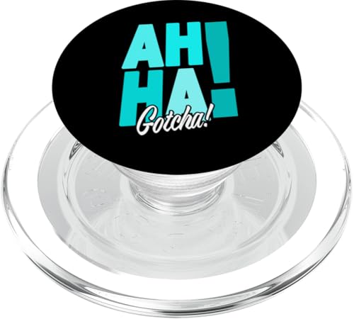 Türkis AhHa! Gotcha! Türkis Grafik PopSockets PopGrip für MagSafe von Match Turquoise Color Graphic Tee