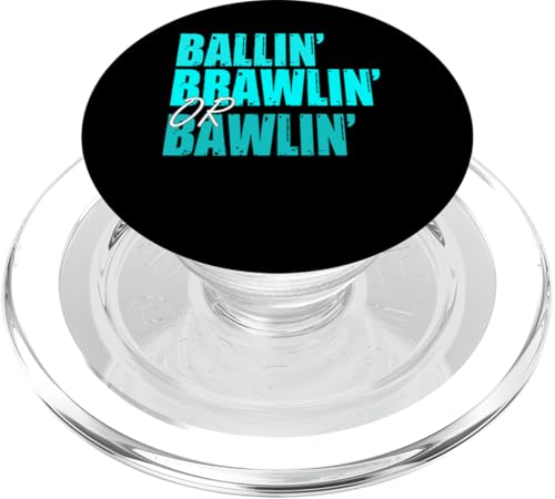 Türkis Ballin', Brawlin' oder Bawlin' Türkis-Grafik PopSockets PopGrip für MagSafe von Match Turquoise Color Graphic Tee