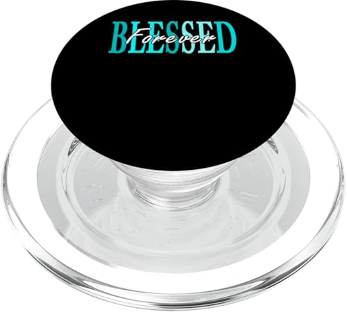 Turquoise Forever Blessed Türkis-Grafik PopSockets PopGrip für MagSafe Turquoise Forever Blessed Türkis-Grafik PopSockets PopGrip für MagSafe von Match Turquoise Color Graphic Tee
