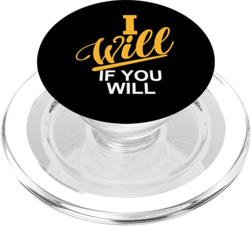 Universität Varsity-Gold Ich werde, wenn du willst Universität Gelb PopSockets PopGrip für MagSafe Universität Varsity-Gold Ich werde, wenn du willst Universität Gelb PopSockets PopGrip für MagSafe von Match University Varsity-Gold Color Graphic Tee