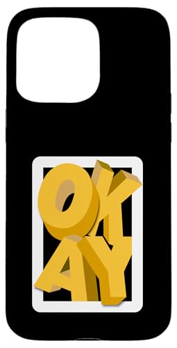 Universität Varsity-Gold OKAY Universität Varsity-Gold-Grafik Hülle für iPhone 15 Pro Max von Match University Varsity-Gold Color Graphic Tee