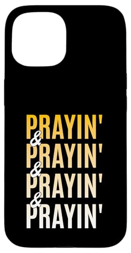 Universität Varsity-Gold Prayin'-x4 Universität Varsity-Gold Hülle für iPhone 15 von Match University Varsity-Gold Color Graphic Tee