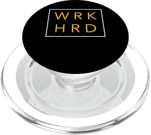 Universität Varsity-Gold WRK HRD Universität Varsity-Gold PopSockets PopGrip für MagSafe Universität Varsity-Gold WRK HRD Universität Varsity-Gold PopSockets PopGrip für MagSafe von Match University Varsity-Gold Color Graphic Tee