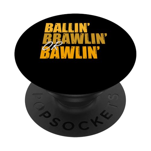 University Varsity-Gold Ballin', Brawlin' oder Bawlin PopSockets Klebender PopGrip University Varsity-Gold Ballin', Brawlin' oder Bawlin PopSockets Klebender PopGrip von Match University Varsity-Gold Color Graphic Tee