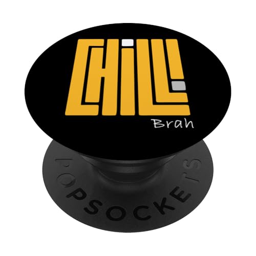 University Varsity-Gold Chill! Brah. Gelb PopSockets Klebender PopGrip University Varsity-Gold Chill! Brah. Gelb PopSockets Klebender PopGrip von Match University Varsity-Gold Color Graphic Tee