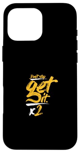 University Varsity-Gold Don't Stop Get It-x2 gelbe Grafik Hülle für iPhone 16 Pro Max University Varsity-Gold Don't Stop Get It-x2 gelbe Grafik Hülle für iPhone 16 Pro Max von Match University Varsity-Gold Color Graphic Tee