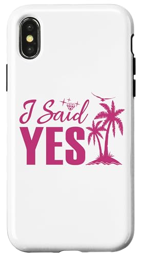 I Said Yes, Bachelorette Party Braut Hochzeit Matching Hülle für iPhone X/XS I Said Yes, Bachelorette Party Braut Hochzeit Matching Hülle für iPhone X/XS von Matching Bachelorette Party Gifts by Art Like Wow