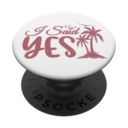 "I said Yes, Bachelorette Party Bridal Party Matching Wedding PopSockets Klebender PopGrip "I said Yes, Bachelorette Party Bridal Party Matching Wedding PopSockets Klebender PopGrip von Matching Bachelorette Party Gifts by Art Like Wow