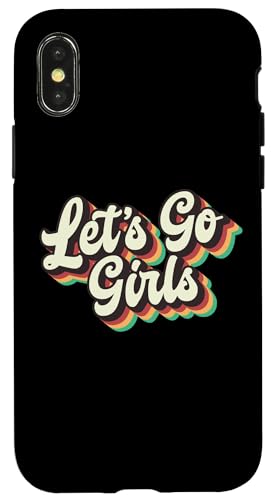 Let's Go Mädchen, Party, Junggesellinnenabschied, Braut, Retro, lustig Hülle für iPhone X/XS Let's Go Mädchen, Party, Junggesellinnenabschied, Braut, Retro, lustig Hülle für iPhone X/XS von Matching Bachelorette Party Gifts by Art Like Wow