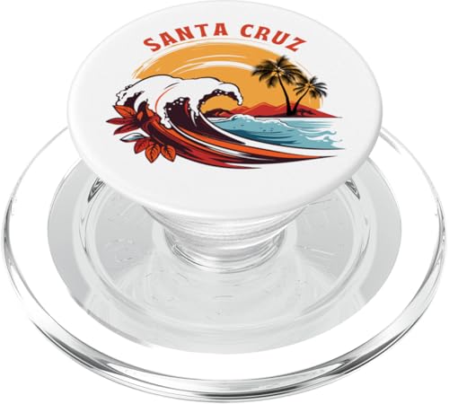 Retro Sunset Santa Cruz California Summer Surfen PopSockets PopGrip für MagSafe von Matching Family Beach Vacations Surf