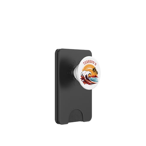 Retro Sunset Teahupo'o Sommer Surfen PopSockets PopWallet für MagSafe von Matching Family Beach Vacations Surf