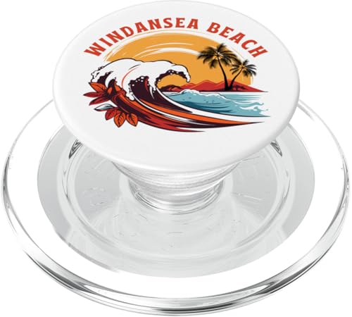 Retro Sunset Windansea Beach California Summer Surfen PopSockets PopGrip für MagSafe von Matching Family Beach Vacations Surf