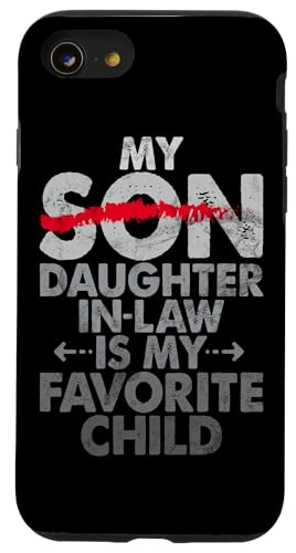 Meine Schwiegertochter ist mein Lieblingskind, der im Retro-Stil ersetzt wurde Hülle für iPhone SE (2020) / 7 / 8 von Matching Family Daughter In Law Father Mother Tee