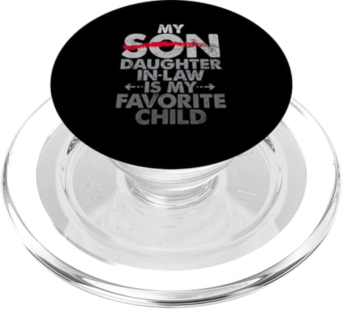 Meine Schwiegertochter ist mein Lieblingskind, der im Retro-Stil ersetzt wurde PopSockets PopGrip für MagSafe Meine Schwiegertochter ist mein Lieblingskind, der im Retro-Stil ersetzt wurde PopSockets PopGrip für MagSafe von Matching Family Daughter In Law Father Mother Tee